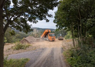008 Ablagerung der Erdstoffe unterhalb des Halm-Hauses - Martin Pietraß